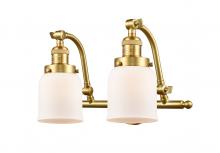 Innovations Lighting 515-2W-SG-G51-LED - Bell - 2 Light - 18 inch - Satin Gold - Adjustable Bath Vanity Light
