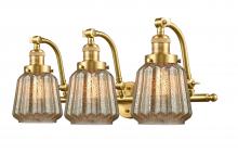 Innovations Lighting 515-3W-SG-G146 - Chatham - 3 Light - 28 inch - Satin Gold - Adjustable Bath Vanity Light