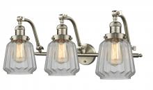 Innovations Lighting 515-3W-SN-G142-LED - Chatham - 3 Light - 28 inch - Brushed Satin Nickel - Adjustable Bath Vanity Light