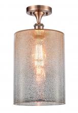 Innovations Lighting 516-1C-AC-G116-L - Cobbleskill - 1 Light - 9 inch - Antique Copper - Semi-Flush Mount