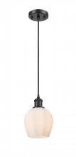 Innovations Lighting 516-1P-BK-G461-6-LED - Norfolk - 1 Light - 6 inch - Matte Black - Cord hung - Mini Pendant