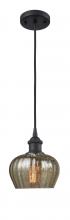 Innovations Lighting 516-1P-BK-G96 - Fenton - 1 Light - 7 inch - Matte Black - Cord hung - Mini Pendant