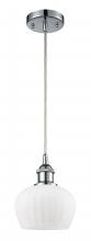 Innovations Lighting 516-1P-PC-G91-LED - Fenton - 1 Light - 7 inch - Polished Chrome - Cord hung - Mini Pendant