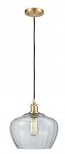 Innovations Lighting 516-1P-SG-G92-L-LED - Fenton - 1 Light - 11 inch - Satin Gold - Cord hung - Mini Pendant