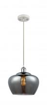Innovations Lighting 516-1P-WPC-G93-L-LED - Fenton - 1 Light - 11 inch - White Polished Chrome - Cord hung - Mini Pendant