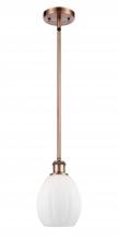Innovations Lighting 516-1S-AC-G81 - Eaton - 1 Light - 6 inch - Antique Copper - Mini Pendant