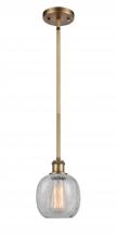 Innovations Lighting 516-1S-BB-G105-LED - Belfast - 1 Light - 6 inch - Brushed Brass - Mini Pendant