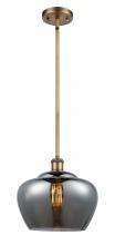 Innovations Lighting 516-1S-BB-G93-L-LED - Fenton - 1 Light - 11 inch - Brushed Brass - Mini Pendant