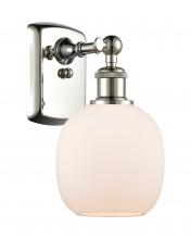 Innovations Lighting 516-1W-PN-G101-LED - Belfast - 1 Light - 6 inch - Polished Nickel - Sconce