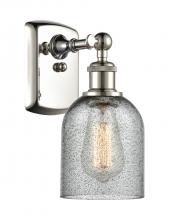 Innovations Lighting 516-1W-PN-G257-LED - Caledonia - 1 Light - 5 inch - Polished Nickel - Sconce