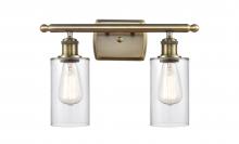 Innovations Lighting 516-2W-AB-G802-LED - Clymer - 2 Light - 14 inch - Antique Brass - Bath Vanity Light