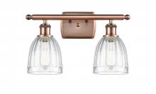 Innovations Lighting 516-2W-AC-G442-LED - Brookfield - 2 Light - 16 inch - Antique Copper - Bath Vanity Light