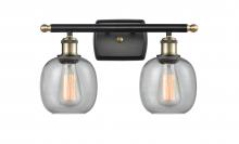 Innovations Lighting 516-2W-BAB-G104-LED - Belfast - 2 Light - 16 inch - Black Antique Brass - Bath Vanity Light