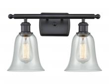 Innovations Lighting 516-2W-BK-G2812-LED - Hanover - 2 Light - 16 inch - Matte Black - Bath Vanity Light
