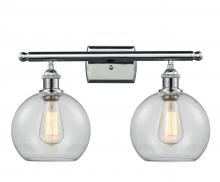 Innovations Lighting 516-2W-PC-G122-8 - Athens - 2 Light - 18 inch - Polished Chrome - Bath Vanity Light
