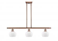 Innovations Lighting 516-3I-AC-G91-LED - Fenton - 3 Light - 36 inch - Antique Copper - Cord hung - Island Light
