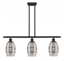 Innovations Lighting 516-3I-BK-G557-6SM - Vaz - 3 Light - 36 inch - Matte Black - Cord hung - Island Light