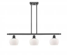 Innovations Lighting 516-3I-BK-G91-LED - Fenton - 3 Light - 36 inch - Matte Black - Cord hung - Island Light