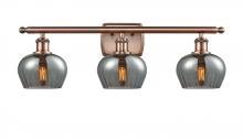 Innovations Lighting 516-3W-AC-G93 - Fenton - 3 Light - 27 inch - Antique Copper - Bath Vanity Light