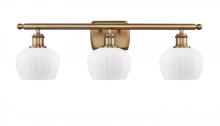Innovations Lighting 516-3W-BB-G91-LED - Fenton - 3 Light - 27 inch - Brushed Brass - Bath Vanity Light