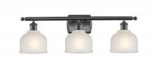 Innovations Lighting 516-3W-BK-G411-LED - Dayton - 3 Light - 26 inch - Matte Black - Bath Vanity Light