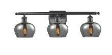Innovations Lighting 516-3W-BK-G93-LED - Fenton - 3 Light - 27 inch - Matte Black - Bath Vanity Light