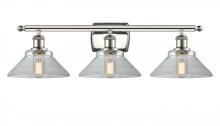 Innovations Lighting 516-3W-PN-G132-LED - Orwell - 3 Light - 28 inch - Polished Nickel - Bath Vanity Light