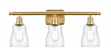Innovations Lighting 516-3W-SG-G392-LED - Ellery - 3 Light - 25 inch - Satin Gold - Bath Vanity Light