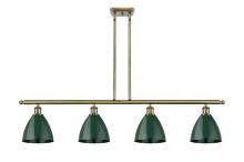 Innovations Lighting 516-4I-AB-MBD-75-GR-LED - Plymouth - 4 Light - 48 inch - Antique Brass - Cord hung - Island Light