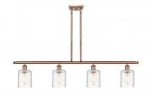 Innovations Lighting 516-4I-AC-G1113-LED - Cobbleskill - 4 Light - 48 inch - Antique Copper - Cord hung - Island Light