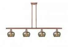 Innovations Lighting 516-4I-AC-G96 - Fenton - 4 Light - 48 inch - Antique Copper - Cord hung - Island Light