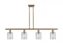 Innovations Lighting 516-4I-BB-G112-LED - Cobbleskill - 4 Light - 48 inch - Brushed Brass - Cord hung - Island Light