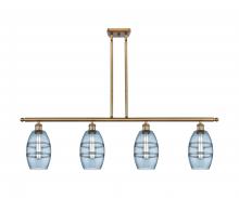 Innovations Lighting 516-4I-BB-G557-6BL - Vaz - 4 Light - 48 inch - Brushed Brass - Cord hung - Island Light