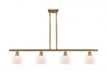 Innovations Lighting 516-4I-BB-G91-LED - Fenton - 4 Light - 48 inch - Brushed Brass - Cord hung - Island Light