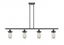 Innovations Lighting 516-4I-BK-CE231-CL-LED - Kingsbury - 4 Light - 48 inch - Matte Black - Cord hung - Island Light