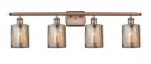 Innovations Lighting 516-4W-AC-G116 - Cobbleskill - 4 Light - 35 inch - Antique Copper - Bath Vanity Light