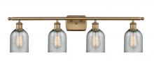 Innovations Lighting 516-4W-BB-G257-LED - Caledonia - 4 Light - 35 inch - Brushed Brass - Bath Vanity Light