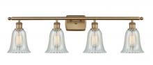 Innovations Lighting 516-4W-BB-G2811-LED - Hanover - 4 Light - 36 inch - Brushed Brass - Bath Vanity Light
