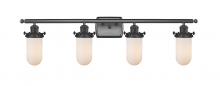 Innovations Lighting 516-4W-BK-CE231-W-LED - Kingsbury - 4 Light - 34 inch - Matte Black - Bath Vanity Light