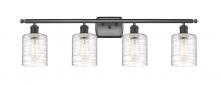 Innovations Lighting 516-4W-BK-G1113-LED - Cobbleskill - 4 Light - 35 inch - Matte Black - Bath Vanity Light