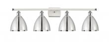 Innovations Lighting 516-4W-WPC-MBD-75-PC-LED - Bristol - 4 Light - 38 inch - White Polished Chrome - Bath Vanity Light