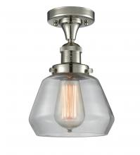 Innovations Lighting 517-1CH-PN-G172-LED - Fulton - 1 Light - 7 inch - Polished Nickel - Semi-Flush Mount