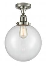 Innovations Lighting 517-1CH-PN-G202-10-LED - Beacon - 1 Light - 10 inch - Polished Nickel - Semi-Flush Mount