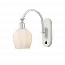 Innovations Lighting 518-1W-WPC-G461-6-LED - Norfolk - 1 Light - 6 inch - White Polished Chrome - Adjustable Swing Arm
