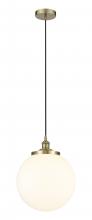 Innovations Lighting 616-1PH-AB-G201-14 - Beacon - 1 Light - 14 inch - Antique Brass - Multi Pendant