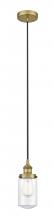 Innovations Lighting 616-1PH-BB-G312-LED - Dover - 1 Light - 5 inch - Brushed Brass - Cord hung - Mini Pendant