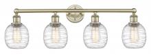 Innovations Lighting 616-4W-AB-G1013 - Belfast - 4 Light - 33 inch - Antique Brass - Bath Vanity Light