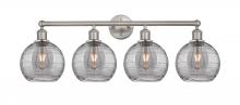 Innovations Lighting 616-4W-SN-G1213-8SM - Athens Deco Swirl - 4 Light - 35 inch - Satin Nickel - Bath Vanity Light