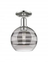 Innovations Lighting 716-1C-PN-G556-8SM - Rochester - 1 Light - 8 inch - Polished Nickel - Semi-Flush Mount