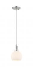 Innovations Lighting 716-1P-SN-G121-6 - Athens - 1 Light - 6 inch - Brushed Satin Nickel - Cord hung - Mini Pendant
